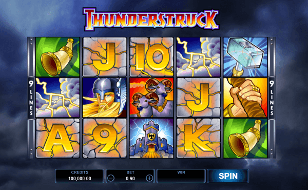 Thunderstruck เกมสล็อตรางวัลสูง